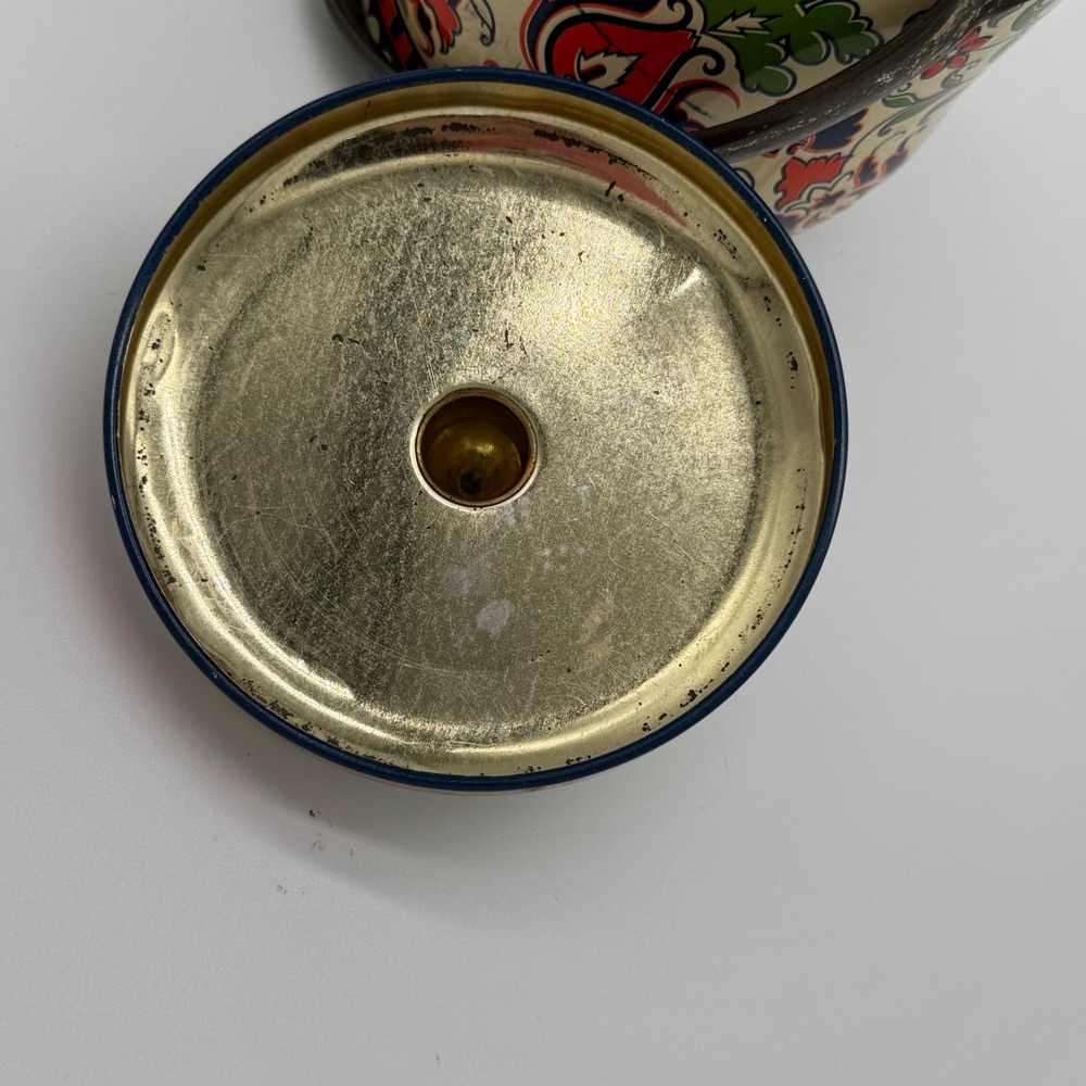 Vintage Murray Allen Regal Crown Italian Renaissance Biscuit Tin England Handle - Picture 7 of 13